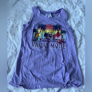 Hasbro Purple Tropical Graphic Tank Top